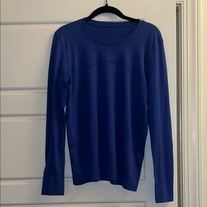 lululemon athletica Deep Blue Long Sleeve Tee